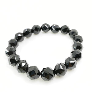 Black Spinel Bracelet(Faceted)10mm