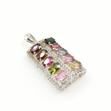 Load image into Gallery viewer, Multi Colour Tourmaline Pendant
