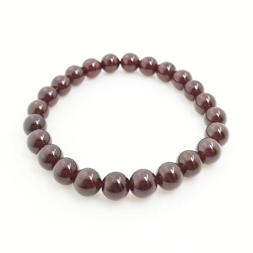 Red Garnet Bracelet 7mm