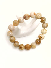 Load image into Gallery viewer, Fossilised Coral Bracelet 12mm