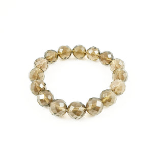 Smoky Quartz Bracelet (faceted) 12mm
