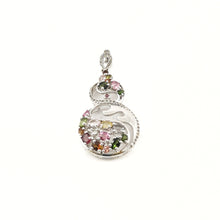 Load image into Gallery viewer, Multi colour Tourmaline Pendant