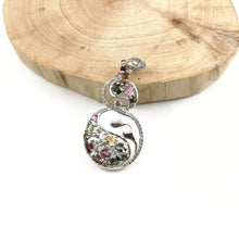 Load image into Gallery viewer, Multi colour Tourmaline Pendant