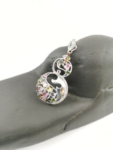 Load image into Gallery viewer, Multi colour Tourmaline Pendant