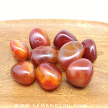 Load image into Gallery viewer, Carnelian Tumble Stone 30-35mm