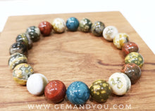 Load image into Gallery viewer, Ocean Jasper 8mm Bracelet AAA Quality