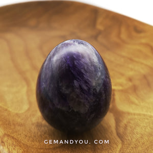 Amethyst Carved Egg 45mm*30mm