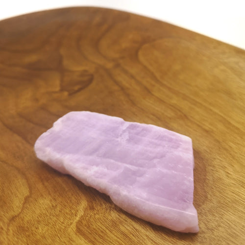 purple kunzite slab