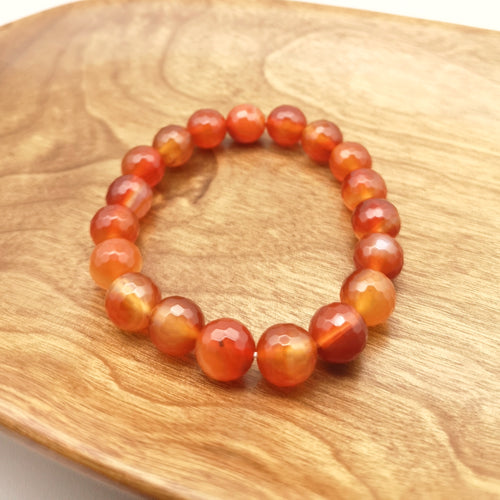 Carnelian Bracelet (Cutting) 10mm