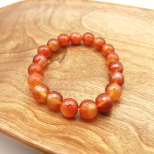 Carnelian Bracelet (Cutting) 10mm