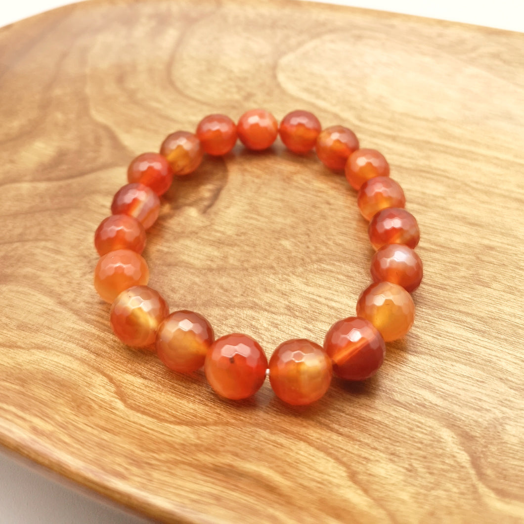 Carnelian Bracelet (Cutting) 10mm