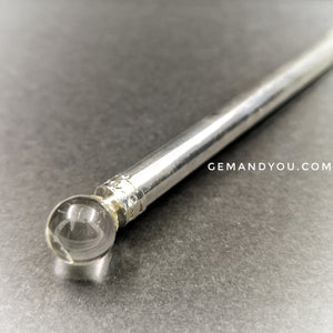 copper wand with clear quartz 160mm*9mm