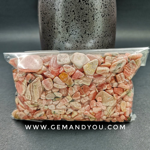 Rhodocrosite Chips Polished Pack (200grams Per Pack)