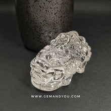 Load image into Gallery viewer, Clear Quartz AAA Carving Pi Xiu (Pi Yao) 62mm*40mm*33mm