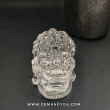 Load image into Gallery viewer, Clear Quartz AAA Carving Pi Xiu (Pi Yao) 62mm*40mm*33mm