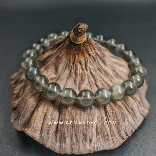 Black Moon Stone Bracelet 9mm