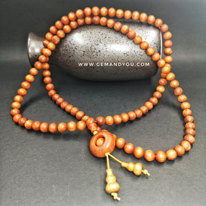 Raja Kayu Wood 8mm Necklace 108beads |Meditation Necklace