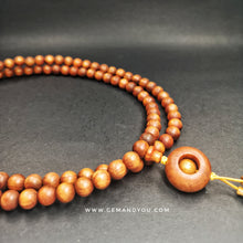 Load image into Gallery viewer, Raja Kayu Wood 8mm Necklace 108beads |Meditation Necklace