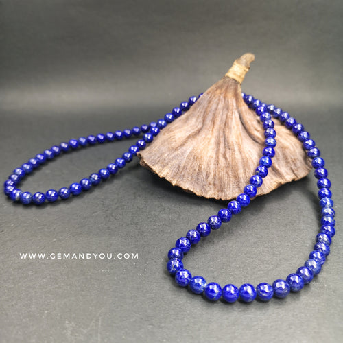 Lapis 6mm Necklace ( 108beads)