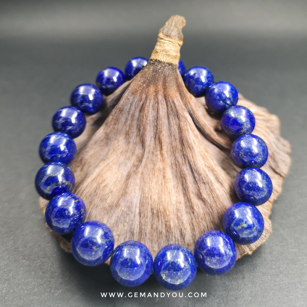 Lapis Bracelet 11mm Round