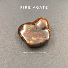 Load image into Gallery viewer, Fire Agate Polished 28mm*25mm*7mm