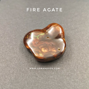 Fire Agate Polished 28mm*25mm*7mm
