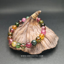 Load image into Gallery viewer, Watermelon Tourmaline Bracelet 8mm