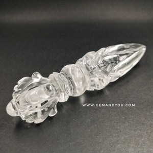 Clear Quartz Carving- Phurpa-普巴金刚杵-132mm*28mm*28mm