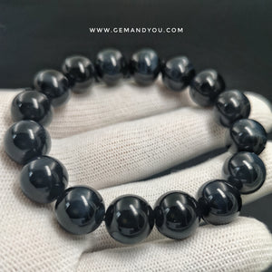 Blue Tiger Eye Stone Bracelet 12mm