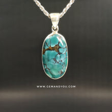 Load image into Gallery viewer, Green Turqoise Pendant 27mm*15mm*6mm