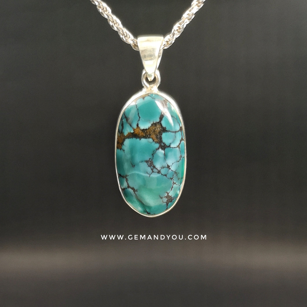 Green Turqoise Pendant 27mm*15mm*6mm