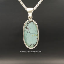 Load image into Gallery viewer, Green Turqoise Pendant 27mm*15mm*6mm