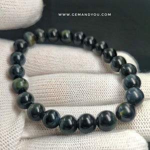 Blue Tiger Eye Bracelet 8mm