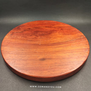 Rosewood flower-of-life plate (D:78mm T:14-15mm)