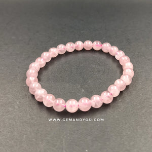 Rose Quartz Bracelet 6mm