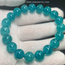 Load image into Gallery viewer, Translucent Icy Blue Amazonite Bracelet 10mm