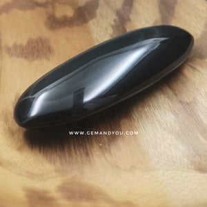 Black Obsidian(Rainbow) / Rainbow Obsidian Polished Carving 95mm*33mm*19mm