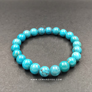 Blue Turqoise Bracelet 8mm