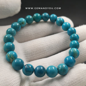 Blue Turqoise Bracelet 8mm
