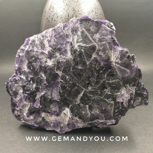Dark Purple Fluorite Raw Specimen 120mm*90mm*24mm