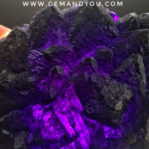 Dark Purple Fluorite Raw Specimen 120mm*90mm*24mm
