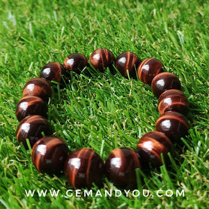 Red Tiger Eye Bracelet 14mm