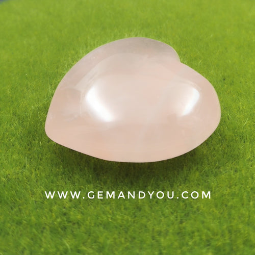 Rose Quartz Carving -Heart 50mm*49mm*18mm