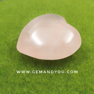 Rose Quartz Carving -Heart 50mm*49mm*18mm