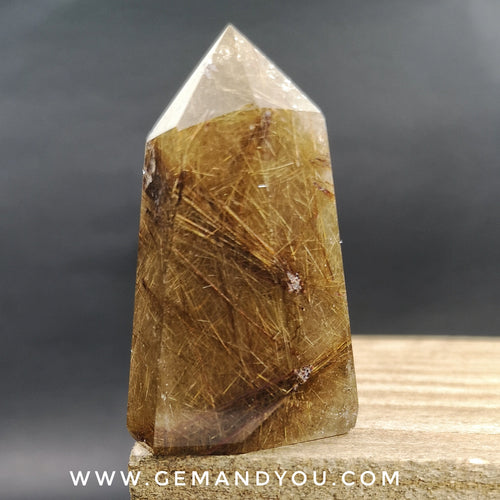 Gold Rutilated Quartz Polished Point 50mm*27mm*25mm