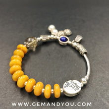 Load image into Gallery viewer, Amber Elastic Bracelet 9mm