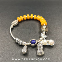 Load image into Gallery viewer, Amber Elastic Bracelet 9mm