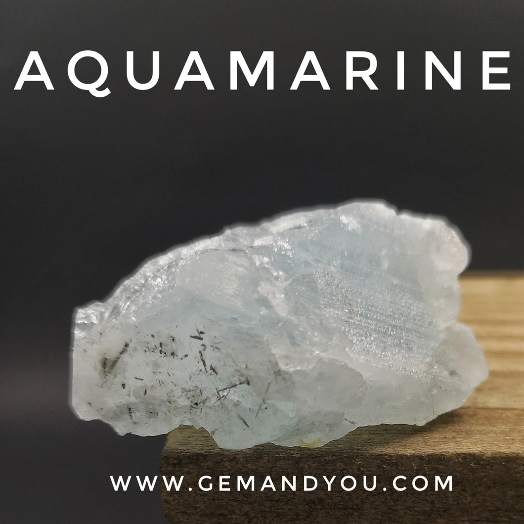 Aquamarine raw stone 43mm*26mm*19mm