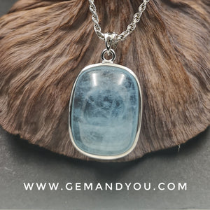 Aquamarine Pendant 26mm*21mm*9mm