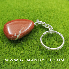 Load image into Gallery viewer, Red Jasper Key Chain 37mm*29mm*9mm